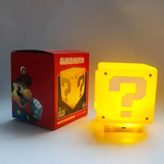 Mario LED Question Block Charging Table Lamp